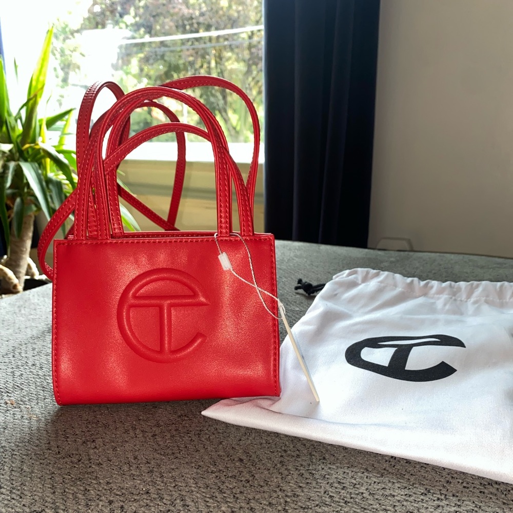 Telfar bag (small red)